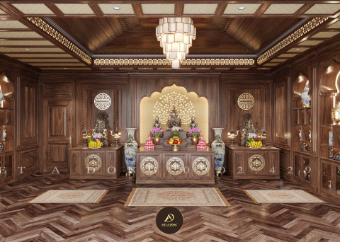 Bàn thờ gỗ óc chó BT-13